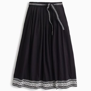 Embroidered A-Line Skirt x J Crew - So fun!